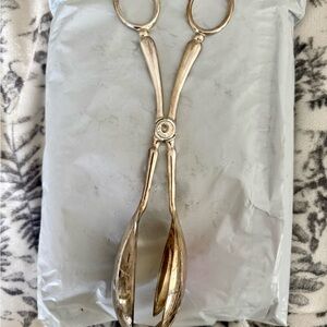 Silver Plated Serving Salad Tongs